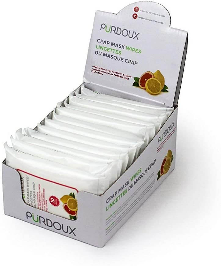 Purdoux Travel CPAP Mask Wipes - 12 pack