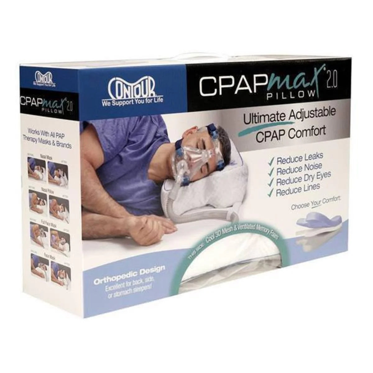 Oreiller Contour CPAP Max 2.0