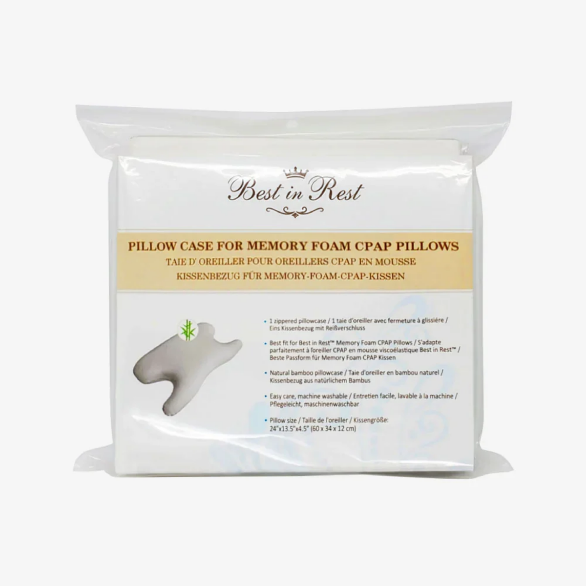 Taie d'oreiller pour oreiller en mousse mémoire de Best In Rest