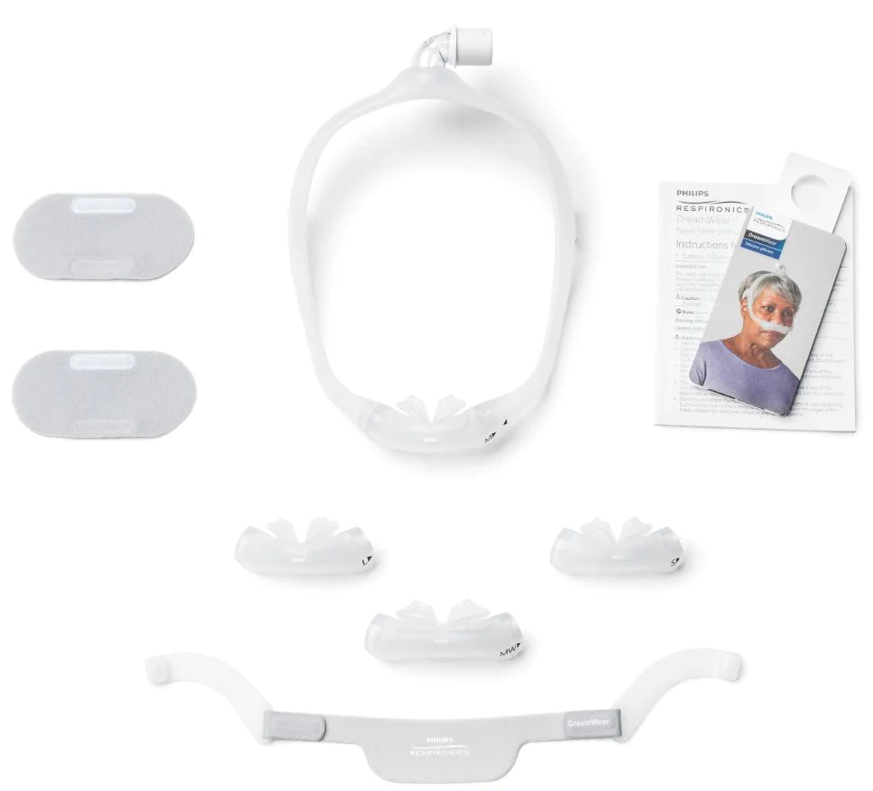 DreamWear Silicone Nasal Pillow CPAP Mask Fit Pack Kit By Philips Respironics